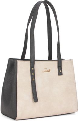 Lavie Satchel(Black, Beige), Beige;black