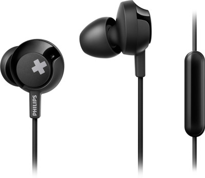 Philips SHE4305BK/00 Wired Headset(Black, Wired in the ear)