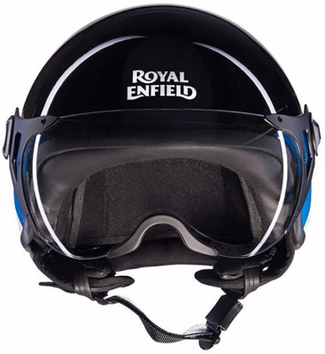 

Royal Enfield Zero Hrzt Stripe Motorbike Helmet(Black