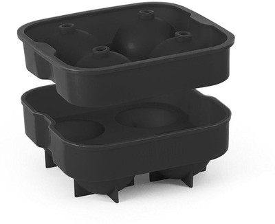 

VibeX ™ Reusable Large BPA Free Baking Sphere Molds Trays Amazing Black Silicone Ice Ball Maker(Pack of 1)