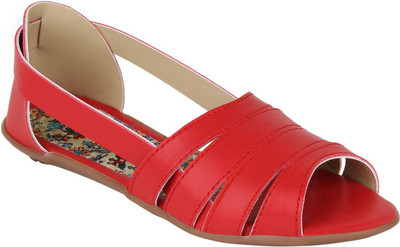

Glitzy Galz Girls Sling Back Flats(Red