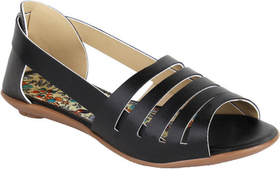 

Glitzy Galz Girls Sling Back Flats(Black