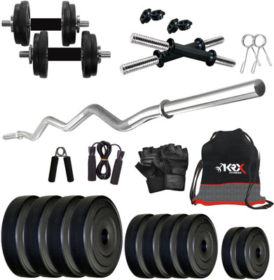 KRX PVC 10 KG COMBO 3 -SL Home Gym Kit