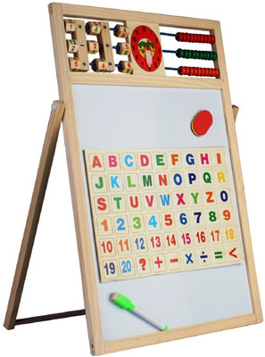 

Pigloo Multipurpose Wooden Writing Drawing Board With Abacus, Mathematical Calculations(Multicolor)