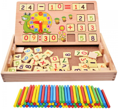 

Assemble Multi Functional Digital Computing Learning box with blackboard wooden toy(Multicolor)