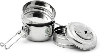 

Coconut 8 x 3 3 Containers Lunch Box(1500 ml), Silver