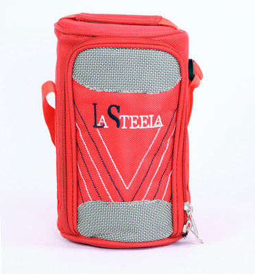 

La steela Officer's choice lunch box-4 Red 4 Containers Lunch Box(1400 ml)