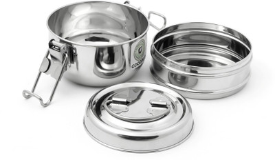 

Coconut 7 x 2 2 Containers Lunch Box(750 ml), Silver