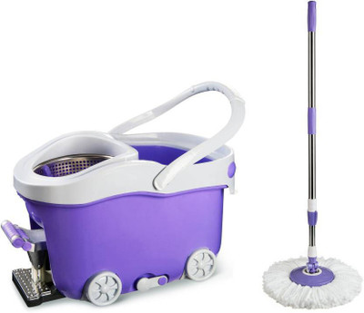 

ShopyBucket Spin mop with easy wheels and bucket for magic 360 degree cleaning Mop Set
