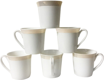 

Pearl P-6116 Bone China(White, Pack of 6)