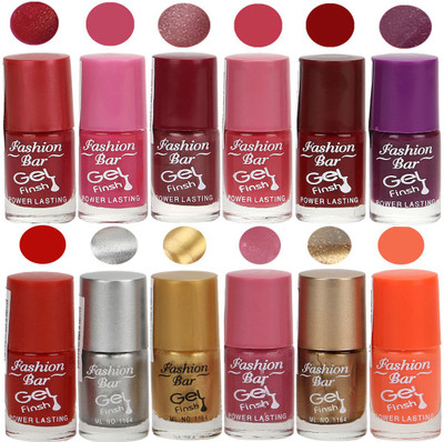 

Fashion Bar Exclusive Color Range Nail Polish Set of 12 Grey(Pack of 12)
