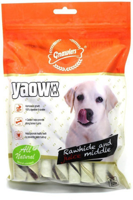 

Gnawlers Gnawlers Rawhide All Natural Stix Roll Dog Treats By Pawsitively Pet Care - 220 GM Chicken Dog Treat(250 g)