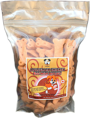 

Goodies Pawsitively Pet Care Multigrain Egg & Chicken and Milk Biscuits (800 grams) Pack of 3 Milk Dog Treat(2.5 kg)