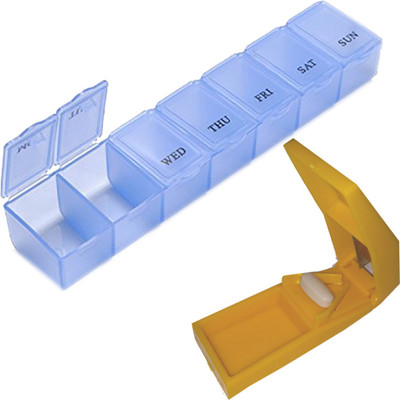 

Hunting Hobby Tablets, Pills, Capsules 7 Grid Organizer Box, With Pills Spliting, Cutter Pill Box(Colour May Vary)