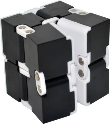 

Smilemakers Infinity Cube Fidgets EDC Stress Relief Toy (Black, White)(1 Pieces)