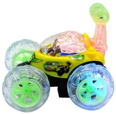 

KSR eTrade Remote Control Stunt Car Rechargable Big Size 360 Degree Rotating Multi Color for Kids and Children(Multicolor)