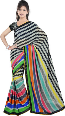 

Dancing Girl Printed Bollywood Georgette Saree(Multicolor), Multi color