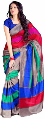 

Dancing Girl Printed Bollywood Art Silk Saree(Multicolor)