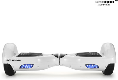 

Uboard ECO Board 6.5" Wheel Electric Hoverboard, 1Yr Replacement Warranty, High Quality Guarantee with Inbuilt Bluetooth Speaker and Accessories Electric Scooter, White Color Hoverboard Scooter(White)