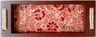 Kalamkari Bowl Spoon Tray Serving Set(Pack of 1)