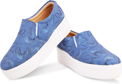 

krafter Loafers For Women(Blue