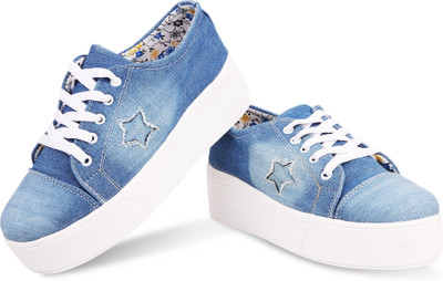 

krafter Canvas Shoes For Women(Blue
