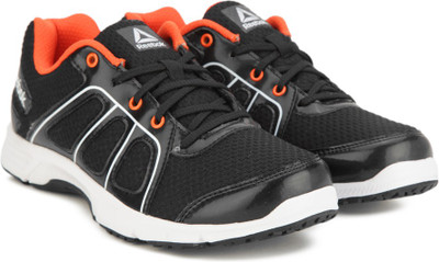 

REEBOK FAST N QUICK Running Shoes For Men(Black, Orange, Black / bright lava