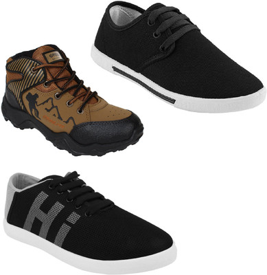 

Chevit Men's Trio Pack Of 3 Casuals For Men(Multicolor