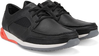 

Clarks Ormand Sail Black Leather Loafers For Men(Multicolor