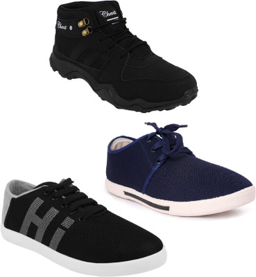

Chevit Men's Trio Pack Of 3 Sports Outdoors For Men(Multicolor
