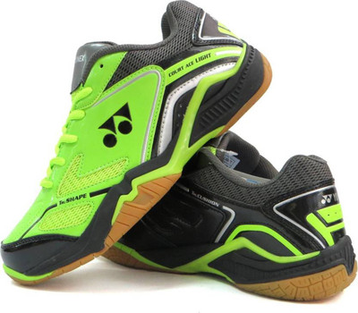 

Yonex BADMINTON SHOES COURT ACE LIGHT FLASH GREEN BLACK GREY Badminton Shoes For Men(Multicolor