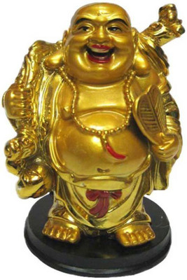 

GIRISHA AND SON laughing buddha for health, wealth and happiness Showpiece - 9 cm (Polyresin, Multicolor) Decorative Showpiece - 9 cm(Polyresin, Multicolor)