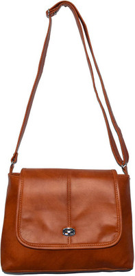 

fashionkite Girls Casual Brown PU Sling Bag