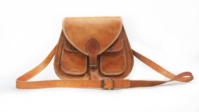 

CraftShades Girls Casual Brown Genuine Leather Sling Bag