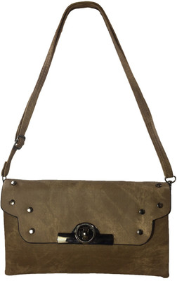 

Grace Women Casual Brown Leatherette Sling Bag