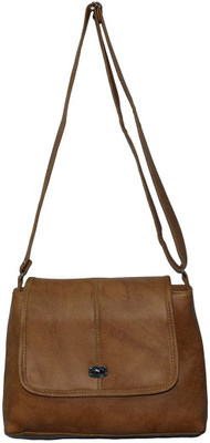 

fashionkite Girls Casual Brown PU Sling Bag
