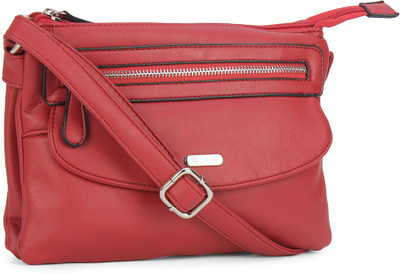 

Lavie Women Casual Red PU Sling Bag