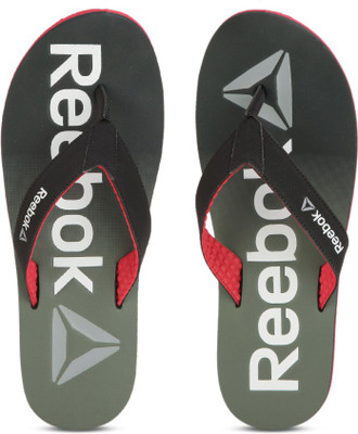 

REEBOK EMBOSSED FLIP Flip Flops, Coal/green/red/silver/wht
