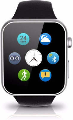 

ESTAR Bluetooth Smartwatch Compatible With Acer Allegro Silver Smartwatch(Black Strap Free Size)