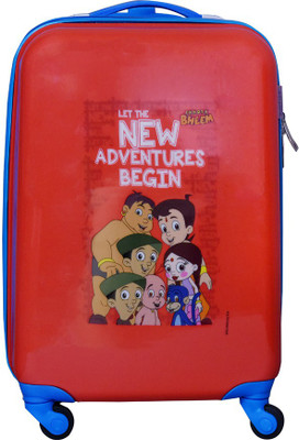 

Fortune Chhota Bheem New Adventure Begin  Inch Kids Luggage Trolley Bag Cabin Luggage -  inch(Multicolor