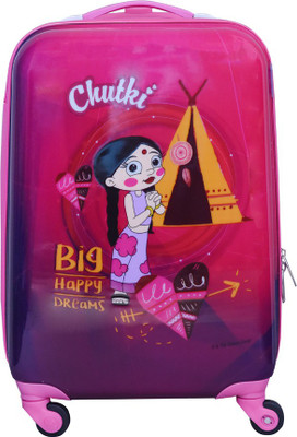 

Fortune Chhoota Bheem Chutki Big happy Dreams  Inch Kids Luggage Trolley Bag Cabin Luggage -  inch(Pink
