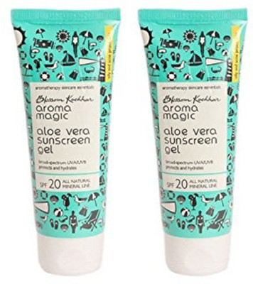 

Aroma Magic Aloevera Sunscreen Gel - SPF 20 PA+(100 ml)