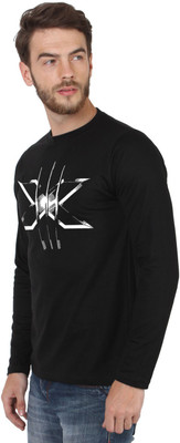SayItLoud Graphic Print Men's Round Neck Black T-Shirt