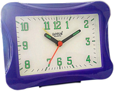 

Lotus Analog Blue Clock
