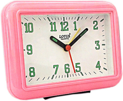 

Lotus Analog Pink Clock