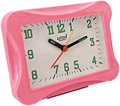 Lotus Analog Pink Clock