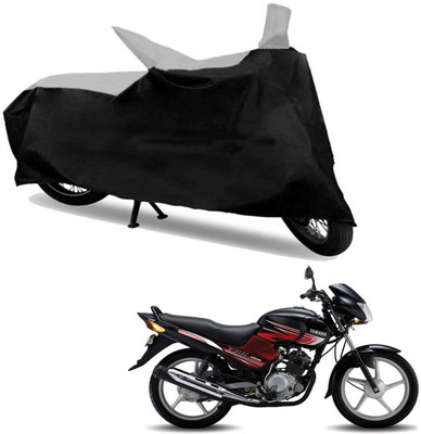 

Ak Kart Two Wheeler Cover for Yamaha(YBR 125, Black, Silver)