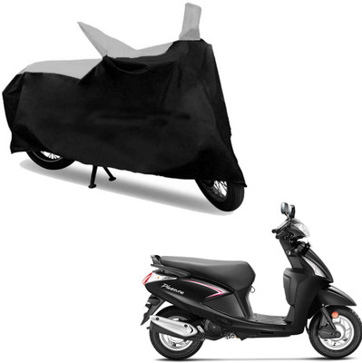 

Ak Kart Two Wheeler Cover for Hero(Pleasure, Black, Silver)
