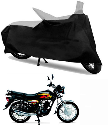 

Ak Kart Two Wheeler Cover for TVS(Max 4R, Black, Silver)