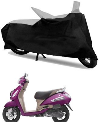 

Ak Kart Two Wheeler Cover for TVS(Jupiter, Black, Silver)